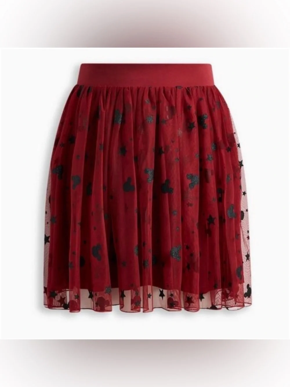 Torrid 4D Disney Nightout Mickey Tulle Skirt Disney Mickey Mouse Print Flowy